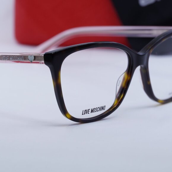 🕶️ New Moschino MOL546 008600 Eyeglasses - Dark Havana Frame, 57mm - Picture 6 of 12